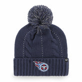 Tennessee Titans '47 Women's Bauble Cuffed Knit Hat with Pom - Navy - 47 brand