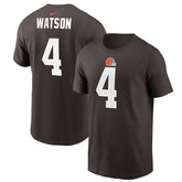 Deshaun Watson Cleveland Browns Player Name & Number T-Shirt - Brown - Nike