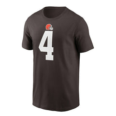 Deshaun Watson Cleveland Browns Player Name & Number T-Shirt - Brown - Nike