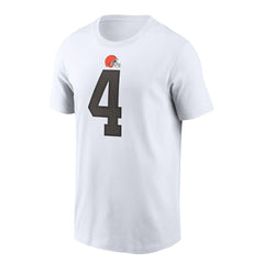 Deshaun Watson Cleveland Browns Player Name & Number T-Shirt - White - Nike