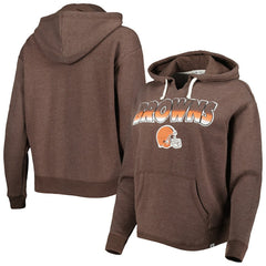 Cleveland Browns '47 Women's Color Rise Kennedy Pullover Hoodie - Brown - 47 brand
