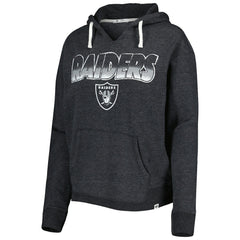 Las Vegas Raiders '47 Women's Color Rise Kennedy Notch Neck Pullover Hoodie - Black - 47 brand