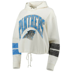 Carolina Panthers '47 Women's Harper Pullover Hoodie - Oatmeal - 47 brand