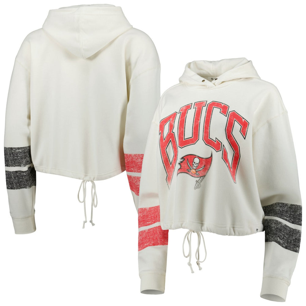 Tampa Bay Buccaneers '47 Women's Harper Pullover Hoodie - Oatmeal - 47 brand
