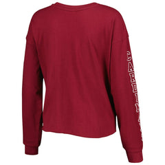 Arizona Cardinals '47 Women's Skyler Parkway Cropped Long Sleeve T-Shirt - Cardinal - 47 brand