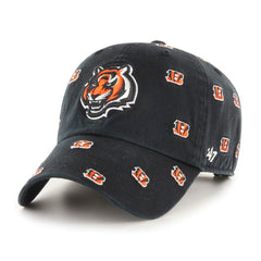 Cincinnati Bengals '47 Women's Confetti Clean Up Adjustable Hat - Black - 47 brand