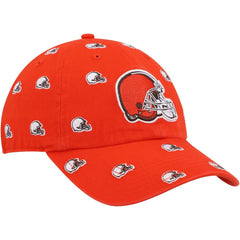 Cleveland Browns '47 Women's Confetti Clean Up Logo Adjustable Hat - Orange - 47 brand