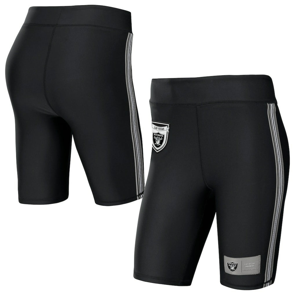 Las Vegas Raiders WEAR by Erin Andrews Women's Biker Shorts - Black - NFL