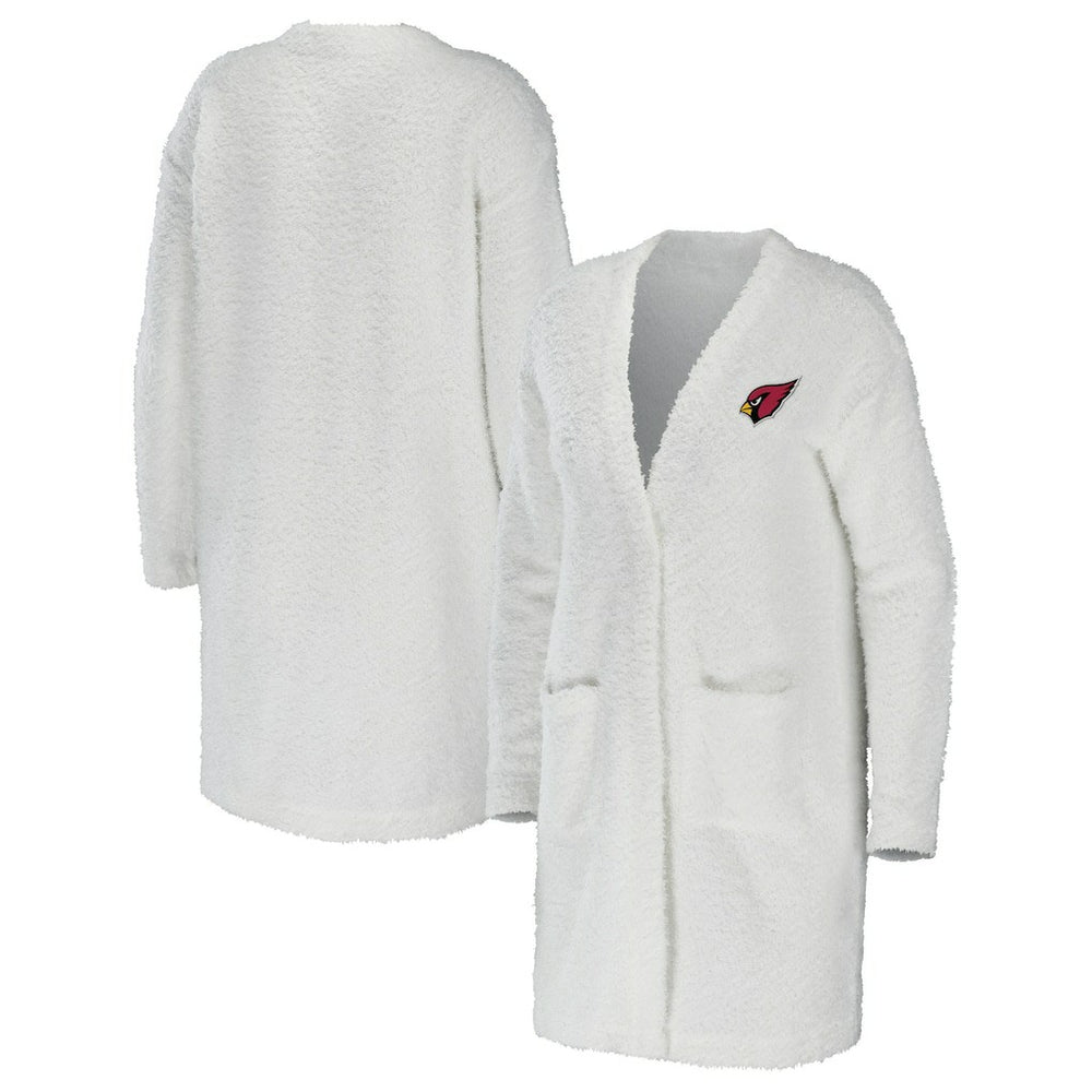 Arizona Cardinals WEAR by Erin Andrews Women's Cozy Lounge Cardigan Sweater - Cream - NFL