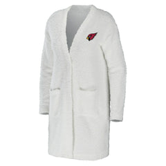 Arizona Cardinals WEAR by Erin Andrews Women's Cozy Lounge Cardigan Sweater - Cream - NFL