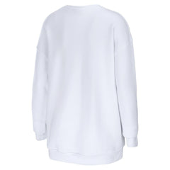 Washington Commanders WEAR by Erin Andrews Women's Oversized Pullover Sweatshirt - White - NFL