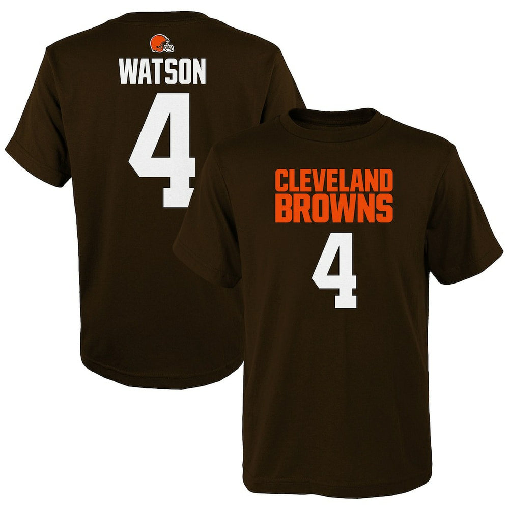 Deshaun Watson Cleveland Browns Youth Mainliner Player Name & Number T-Shirt - Brown - NFL