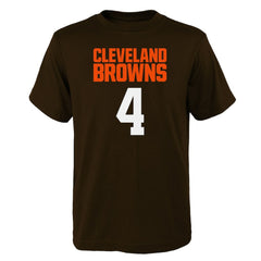 Deshaun Watson Cleveland Browns Youth Mainliner Player Name & Number T-Shirt - Brown - NFL