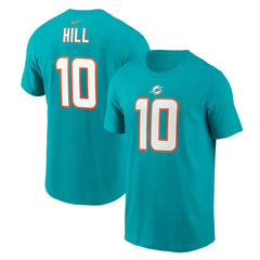 Tyreek Hill Miami Dolphins Player Name & Number T-Shirt - Aqua - Nike
