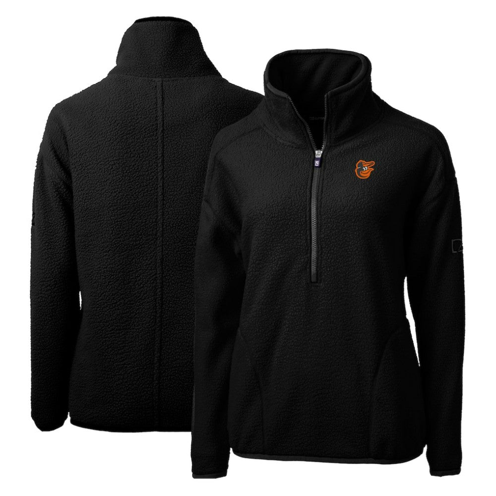 Baltimore Orioles Cutter & Buck Women's Cascade Eco Sherpa Fleece Quarter-Zip Pullover Jacket Discount