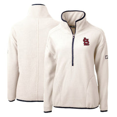 St. Louis Cardinals Cutter & Buck Women's Cascade Eco Sherpa Fleece Quarter-Zip Pullover Jacket Discount