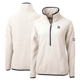 New York Yankees Cutter & Buck Women's Cascade Eco Sherpa Fleece Quarter-Zip Pullover Jacket Near Me
