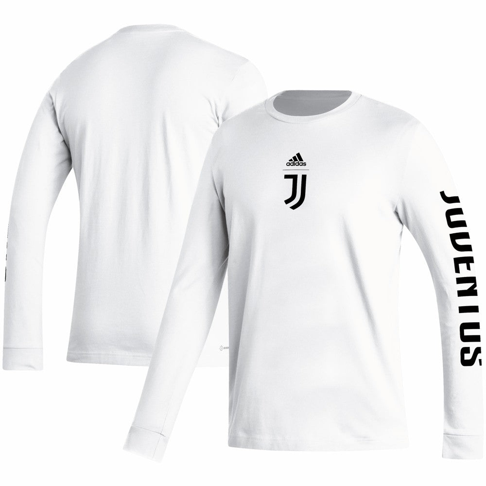 Adidas - Juventus Team Crest Long Sleeve T-Shirt - White
