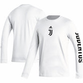 Adidas - Juventus Team Crest Long Sleeve T-Shirt - White