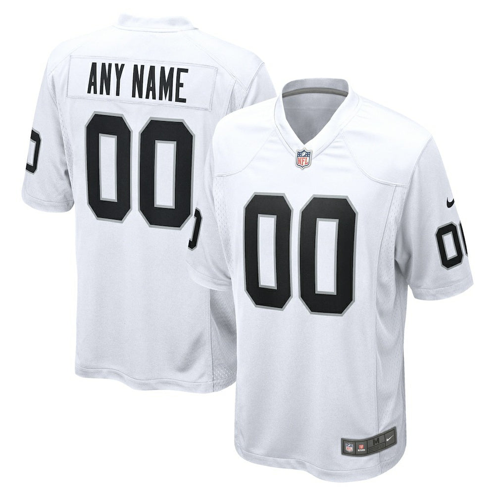 Las Vegas Raiders Youth Team Custom Game Jersey - White - Nike