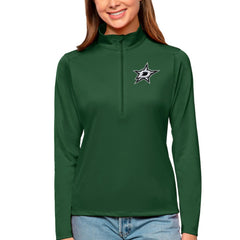 Dallas Stars Antigua Women's Tribute Quarter-Zip Pullover Top - Forest Green | NHL sale