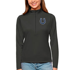 Indianapolis Colts Antigua Women's Tribute Half-Zip Top - Charcoal - NFL