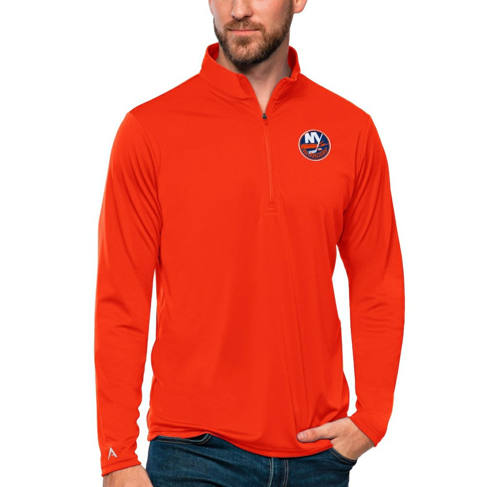 New York Islanders Antigua Tribute Quarter-Zip Pullover Top - Orange | NHL discount