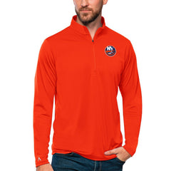 New York Islanders Antigua Tribute Quarter-Zip Pullover Top - Orange | NHL discount