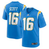 JK Scott Los Angeles Chargers Game Jersey - Powder Blue - Nike