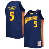 Mitchell & Ness Baron Davis Golden State Warriors Big & Tall Hardwood Classics 2006/07 Swingman Jersey Navy
