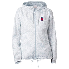 Los Angeles Angels Columbia Women's Flash Forward Full-Zip Windbreaker Jacket Outlet