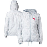 Philadelphia Phillies Columbia Women's Flash Forward Full-Zip Windbreaker Jacket for sale