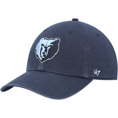 47 brand Memphis Grizzlies '47 Core Logo Clean Up Adjustable Hat Navy