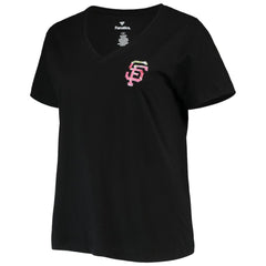 San Francisco Giants Women's Plus Size #1 Mom 2-Hit V-Neck T-Shirt for sale