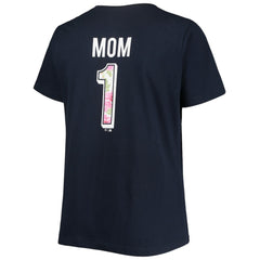 Boston Red Sox Women's Plus Size #1 Mom 2-Hit V-Neck T-Shirt Online