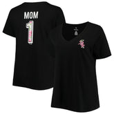 Chicago White Sox Women's Plus Size #1 Mom 2-Hit V-Neck T-Shirt Outlet