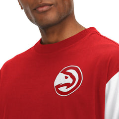 Atlanta Hawks Tommy Jeans Richie Color Block Long Sleeve T-Shirt Red