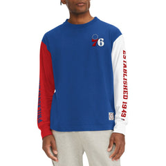Philadelphia 76ers Tommy Jeans Richie Color Block Long Sleeve T-Shirt Royal