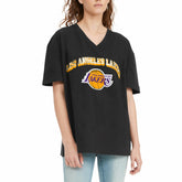 Los Angeles Lakers Tommy Jeans Women's Ashley V-Neck T-Shirt Black