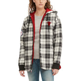 Chicago Bulls Tommy Jeans Women's Molly Flannel Full-Zip Hoodie Black/Cream