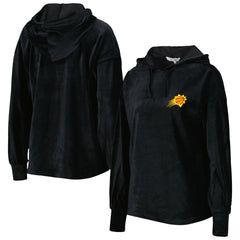 Phoenix Suns Touch Women's End Line Velour Pullover Hoodie Black
