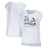 St. Louis Cardinals WEAR by Erin Andrews Women's Greetings From T-Shirt Outlet