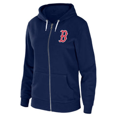 Boston Red Sox WEAR by Erin Andrews Women's Sponge Fleece Full-Zip Hoodie Near Me
