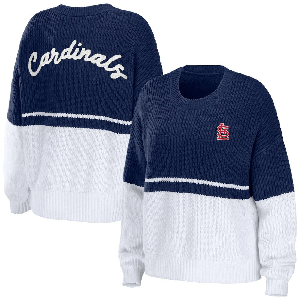 St. Louis Cardinals WEAR by Erin Andrews Women's Chunky Pullover Sweatshirt Sale