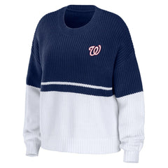 Washington Nationals WEAR by Erin Andrews Women's Chunky Pullover Sweatshirt Discount