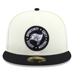 Tampa Bay Buccaneers New Era 2022 Inspire Change 59FIFTY Fitted Hat - Cream/Black - NFL