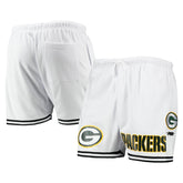 Green Bay Packers Pro Standard Mesh Shorts - White/Black - NFL
