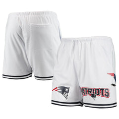 New England Patriots Pro Standard Mesh Shorts - White - NFL