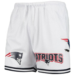 New England Patriots Pro Standard Mesh Shorts - White - NFL