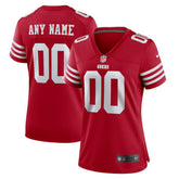 San Francisco 49ers Women's Game Custom Jersey - Scarlet - Nike